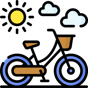 Eco-friendly electric bicycle for city commuting and outdoor adventures.